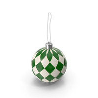 Green And White Christmas Ball PNG & PSD Images