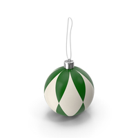 Green and White Christmas Ball PNG & PSD Images