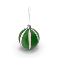 Green And White Christmas Ball PNG & PSD Images
