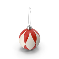 Red And White Christmas Ball PNG & PSD Images