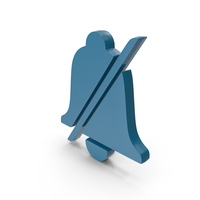 Blue Notification Bell Block Symbol PNG & PSD Images