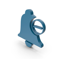 Notification Bell Minus Blue PNG & PSD Images
