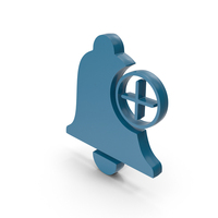 Blue Notification Bell With Plus Symbol PNG & PSD Images