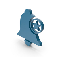 Notification Bell Star Favorate Blue PNG & PSD Images