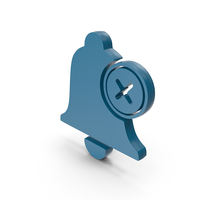 Blue Notification Bell Cancel Symbol PNG & PSD Images