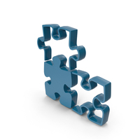 Blue Puzzle Plan Symbol PNG & PSD Images