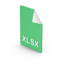 File XLSX Icon PNG & PSD Images