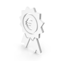 White Euro Currency Symbol PNG & PSD Images