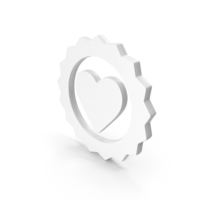 Heart Frame White PNG & PSD Images