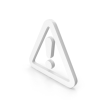 Warning Sign White PNG & PSD Images