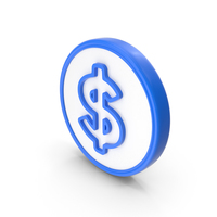 Dollar Blue Coin PNG & PSD Images
