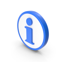 Blue & White Information Symbol PNG & PSD Images