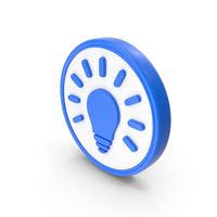 Think Bulb Idea Plan Blue Coin PNG & PSD Images