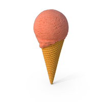 Ice Cream Cone Strawberry PNG & PSD Images