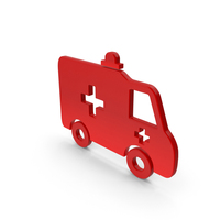 AMBULANCE ICON RED PNG & PSD Images