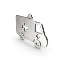 AMBULANCE ICON SILVER PNG & PSD Images