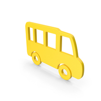 MINIBUS ICON YELLOW PNG & PSD Images