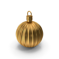 Gold Christmas Ornament PNG & PSD Images