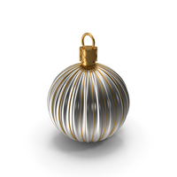 Silver Christmas Ornament PNG & PSD Images