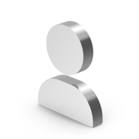 Man Shape Icon Silver PNG & PSD Images