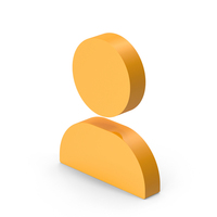 Man Shape Icon Yellow PNG & PSD Images