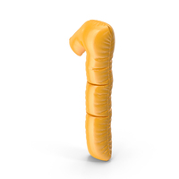 Number Balloon 1 Yellow PNG & PSD Images