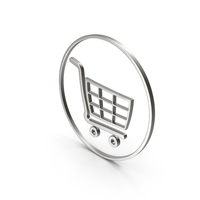 SILVER SYMBOL SHOPPING CART PNG & PSD Images
