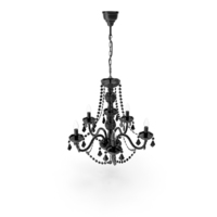 Black Glass Chandelier Massive Flaubo PNG & PSD Images