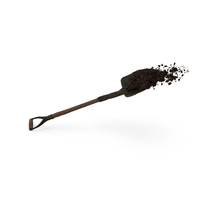 Shovel Clearing Ground Dirt PNG & PSD Images