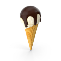 Ice Cream Cone With Toppings PNG & PSD Images