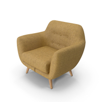 Armchair Loa Mustard Color PNG & PSD Images