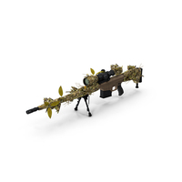 Rifle Barrett M98B Leaf Wrap PNG & PSD Images