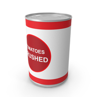 Canned Tomatoes 5oz Generic Crushed Label PNG & PSD Images