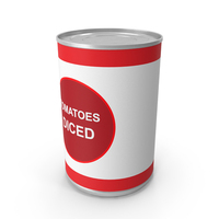 Canned Tomatoes 14 5oz Generic Diced Label PNG & PSD Images