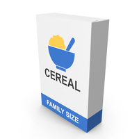 Boxed Cereal Generic Label PNG & PSD Images