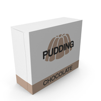 Boxed Pudding Generic Chocolate Label PNG & PSD Images