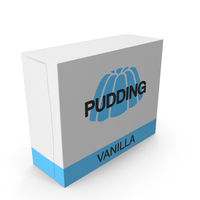 Boxed Pudding Generic Vanilla Label PNG & PSD Images