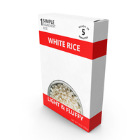 Boxed Instant Rice Generic Label PNG & PSD Images