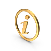 INFORMATION ICON GOLD PNG & PSD Images