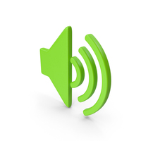 SOUND ICON GREEN PNG & PSD Images