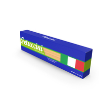 Boxed Fetuccini Generic Label PNG & PSD Images