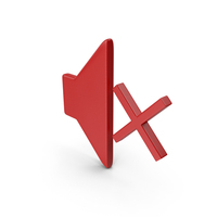 SOUND ICON RED PNG & PSD Images
