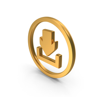 DownLoad Icon Gold PNG & PSD Images
