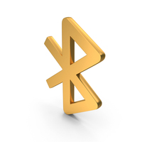 Blutooth Icon Gold PNG & PSD Images