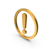Exclamation Icon Gold PNG & PSD Images