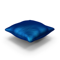 Square Pillow Blue Silk PNG & PSD Images
