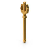 Gold Trident Silhouette Symbol PNG & PSD Images