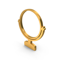Gold Mirror Symbol PNG & PSD Images