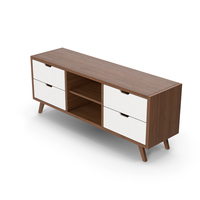 Dark Wood TV Stand PNG & PSD Images