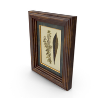 Dark Wood Picture Frame PNG & PSD Images
